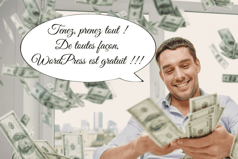 WordPress est gratuit