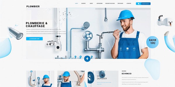 Landing page entreprise plomberie
