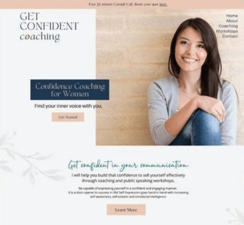 Maquette site conseiller personnel