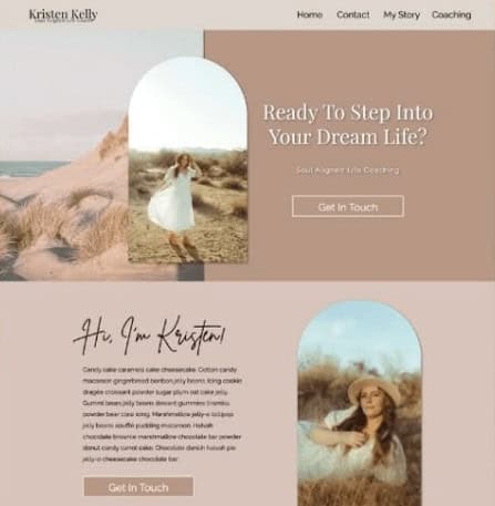 Site web coach de vie