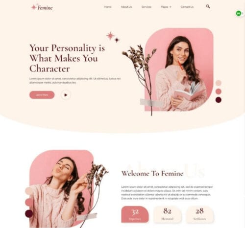 Web design coach de vie