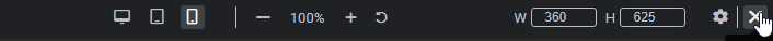 Fermer le mode responsive
