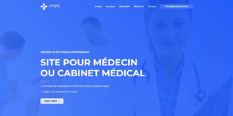 Site Internet pour médecin, cabinet médical ou clinique