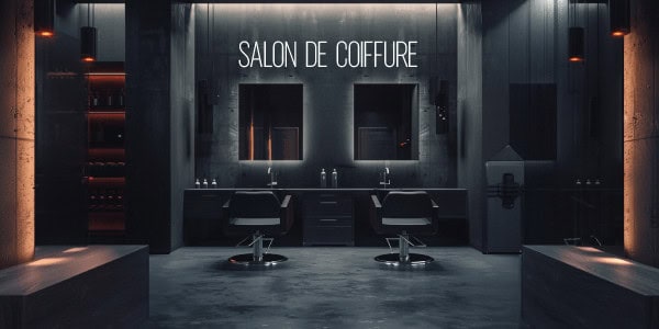 Design de site de salon de coiffure