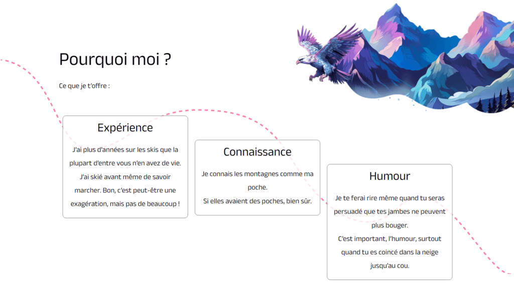 Guide de montagne offre de services