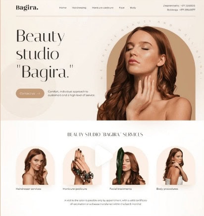 Web design salon de coiffure