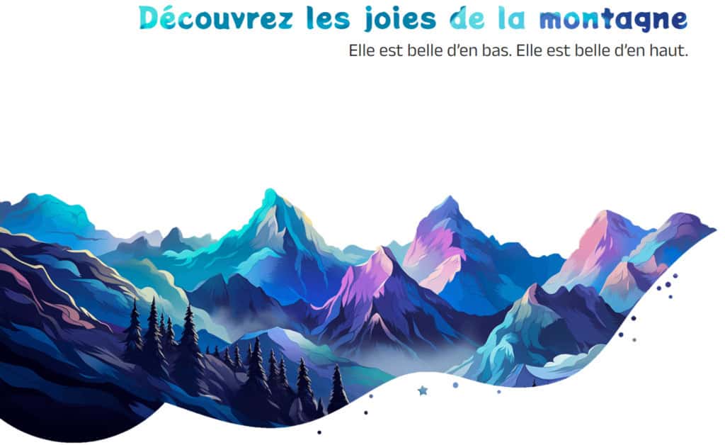 Webdesign site de montagne