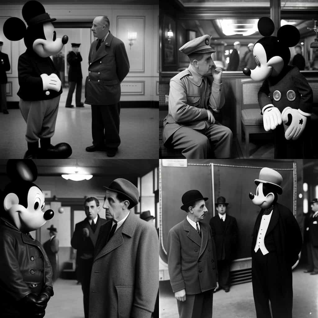 Charles de Gaulle rencontre Mickey Mouse
