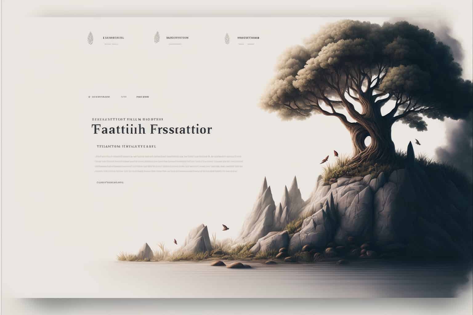 Footer webdesign Midjourney