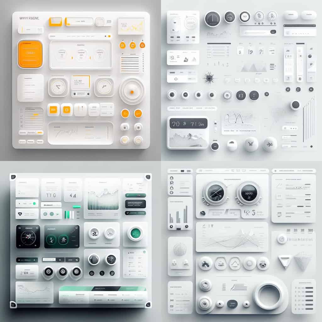 Interface neumorphism avec Midjourney