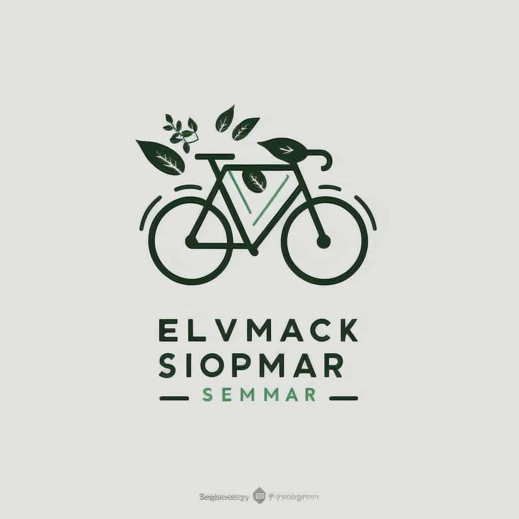 Logos Midjourney pour fabricant de vélos abstrait minimaliste