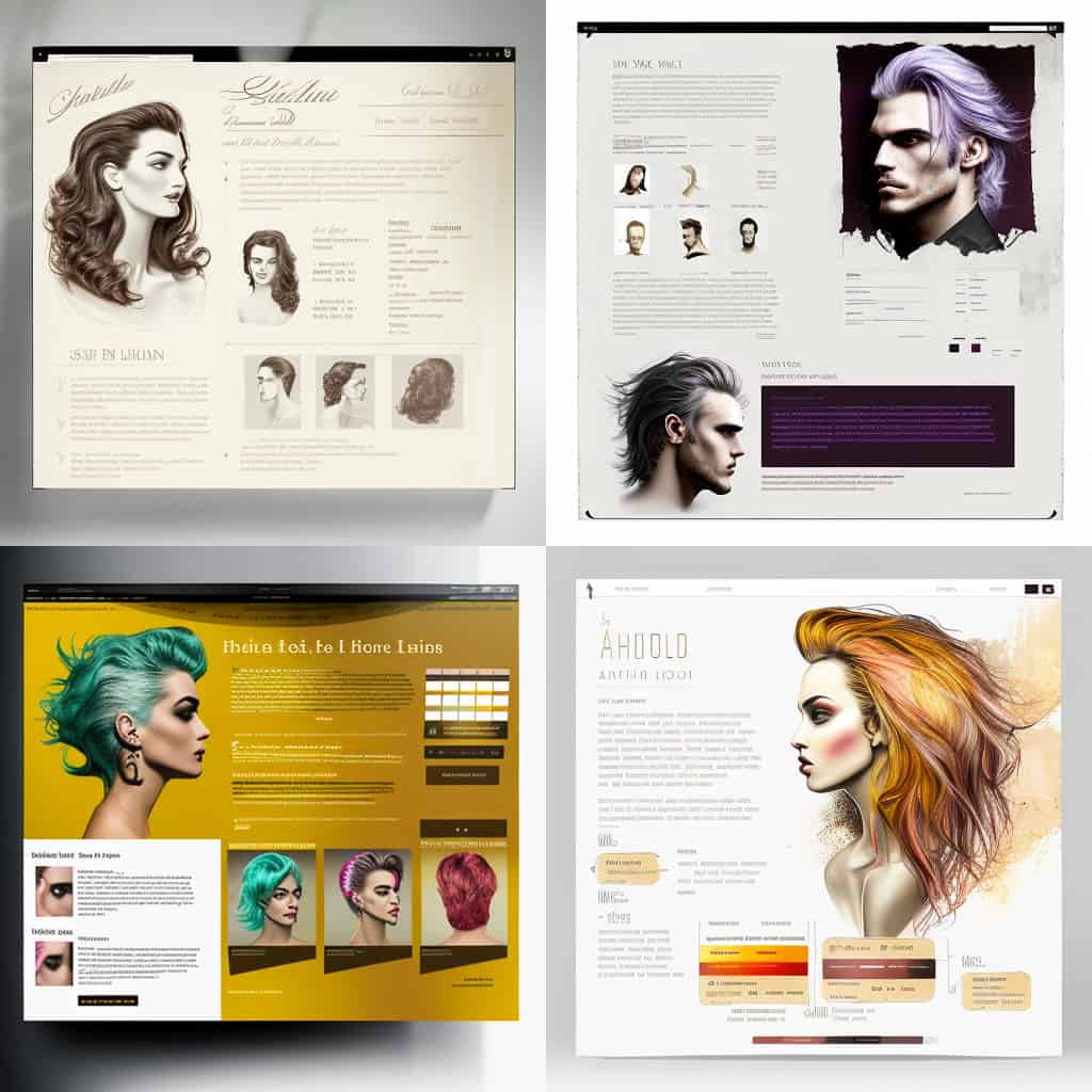 Page produit site de coiffeur