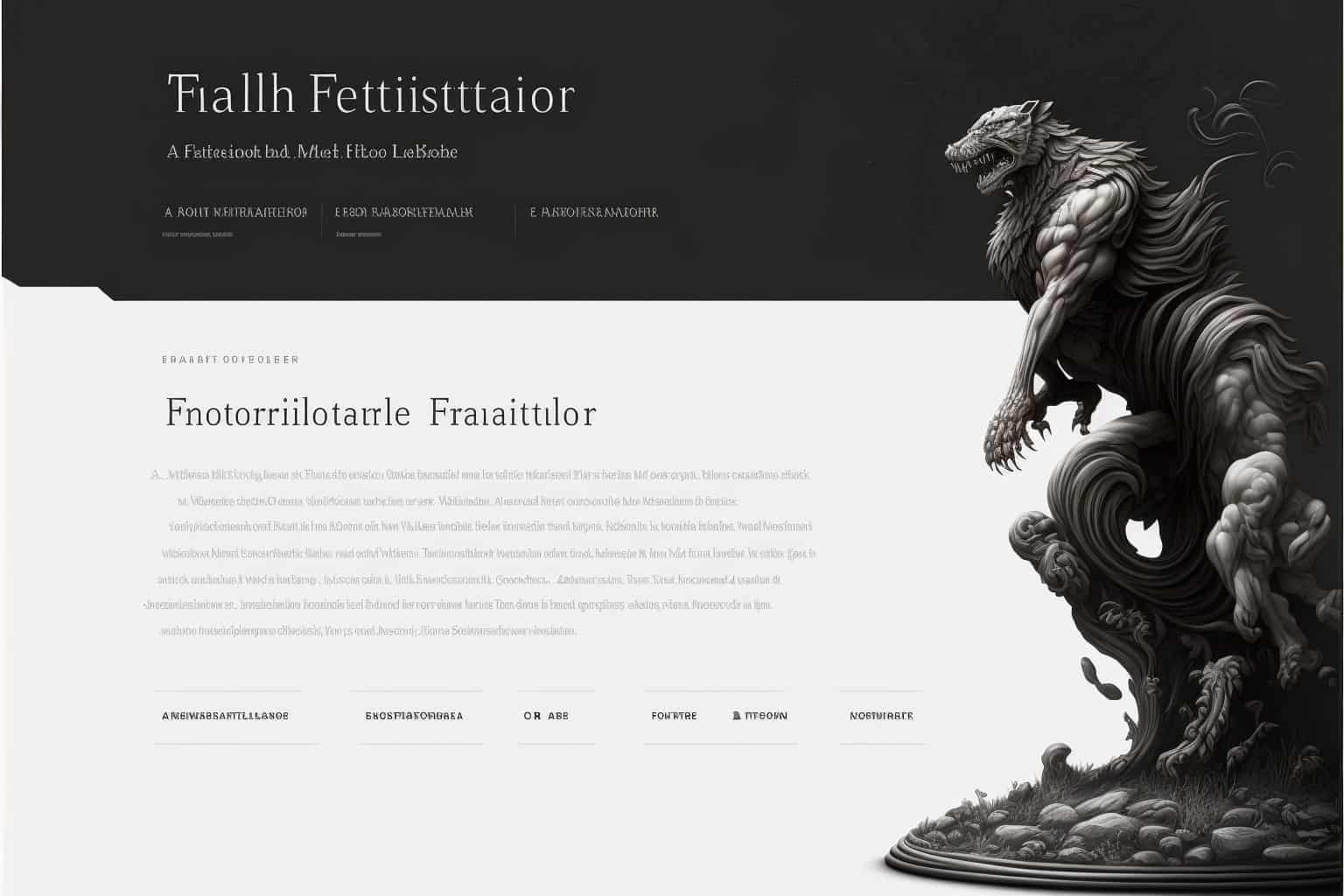 Pied de page abstrait