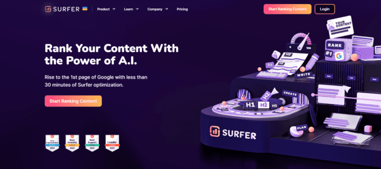 Surfer SEO logiciel de rédaction web