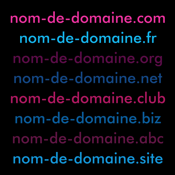 Choix du nom de domaine