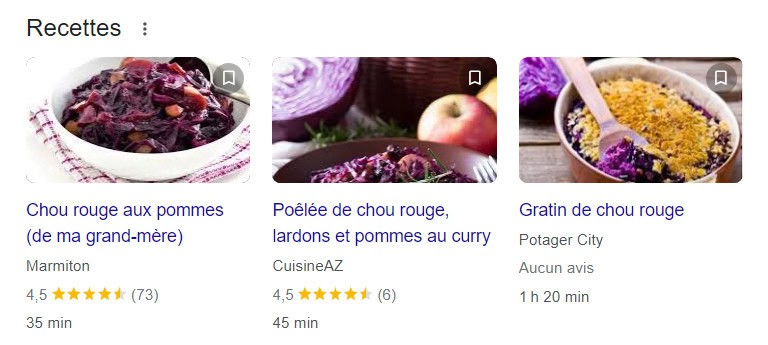 Balisage Schema.org sur des recettes de cuisine