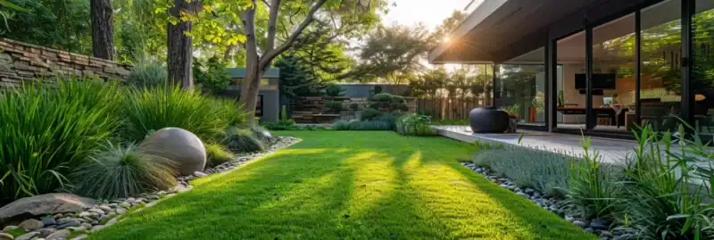 Jardin bien entretenu