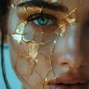 body painting kintsugi 1