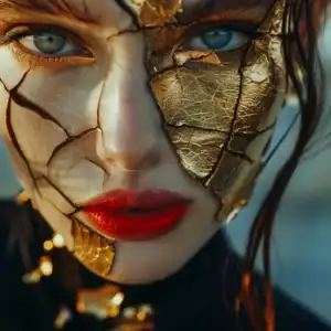 body painting kintsugi 3