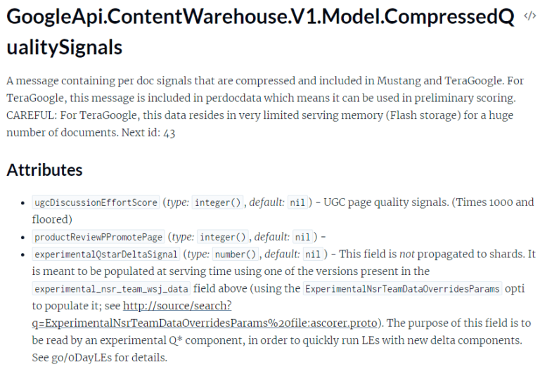Analyse du module CompressedQualitySignals