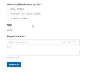 Formulaire d'abonnement avec WP Forms