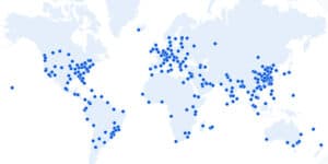 Réseau mondial de serveurs CloudFlare