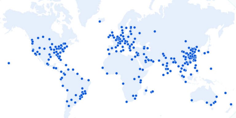 Réseau mondial de serveurs CloudFlare