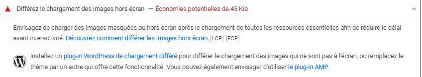 Différez le chargement des images hors écran