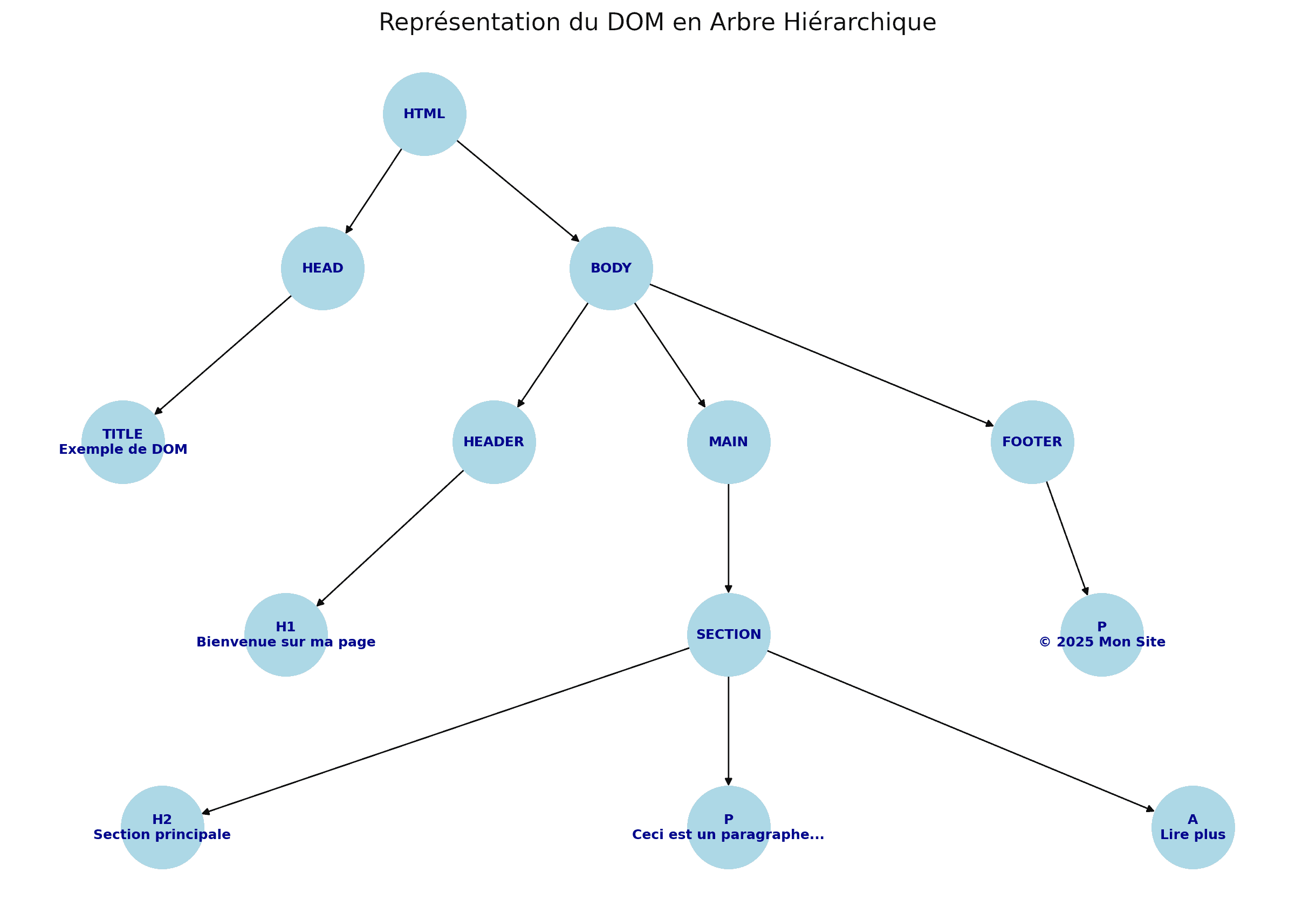 Représentation du DOM